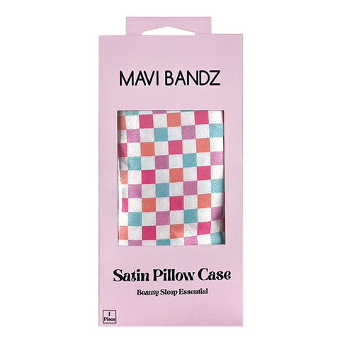 Checkered Satin Pillowcase