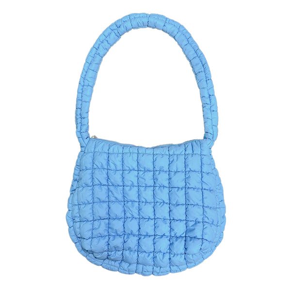 Blue Puffer Tote Bag