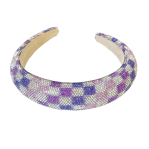 Era Check Crystal Headband