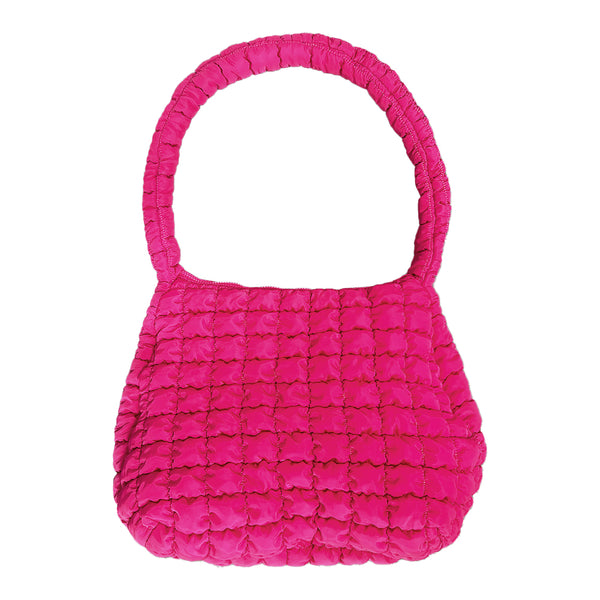 Pink Puffer Tote Bag