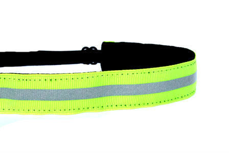 Reflective Neon Yellow Running Women's Adjustable Non Slip Headbands